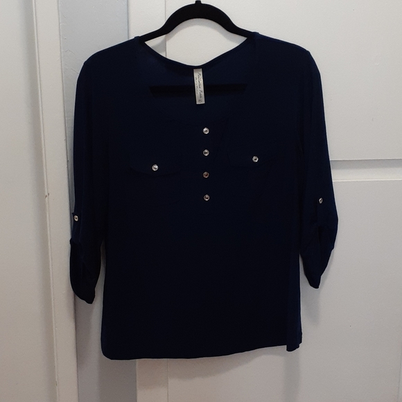 Perceptions Tops - 💜 3/$12 Dark blue top